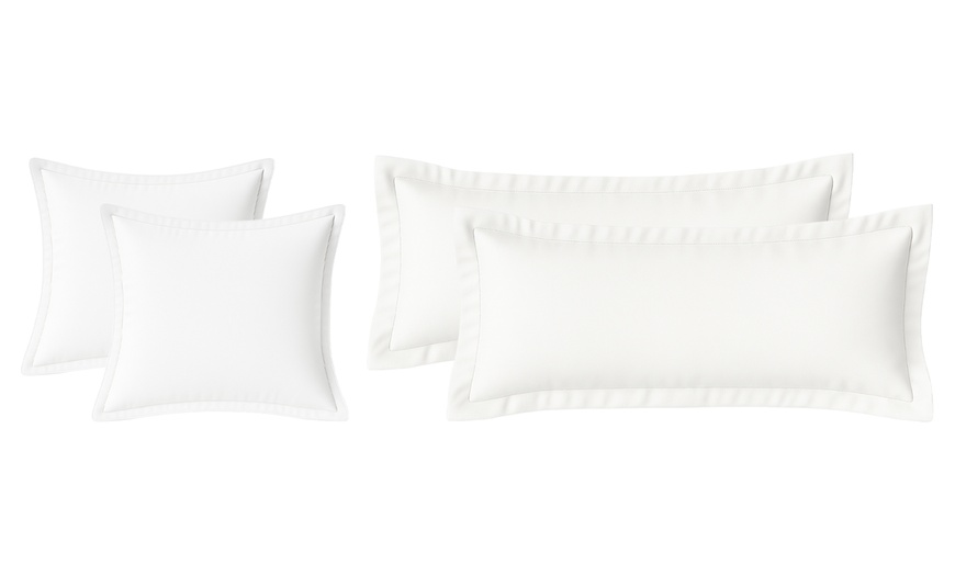Image 7: Funda de almohada blanca lisa, Sampur