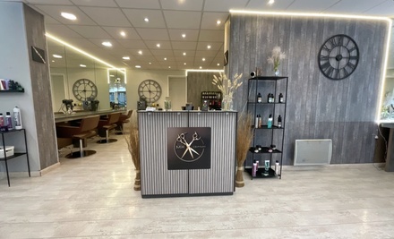 Shampoing, coloration, coupe et brushing sur cheveux courts (maximum jusqu'au menton) - Mh Coiffure