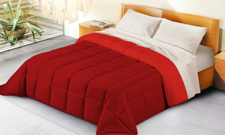 Image 4: Couette réversible en microfibre