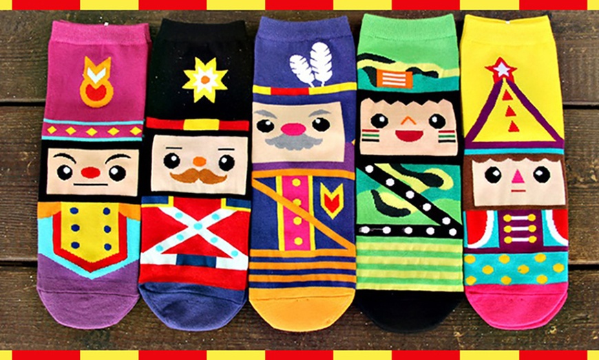 Image 6: 5-Pack of Novelty Cartoon Socks