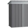 Image 10: Heavy-Duty Lockable Metal Garden Shed with Sloped Roof
