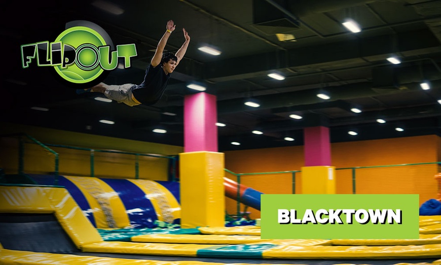 Image 1: One or Two-Hour Trampoline Entry at Flip Out Blacktown