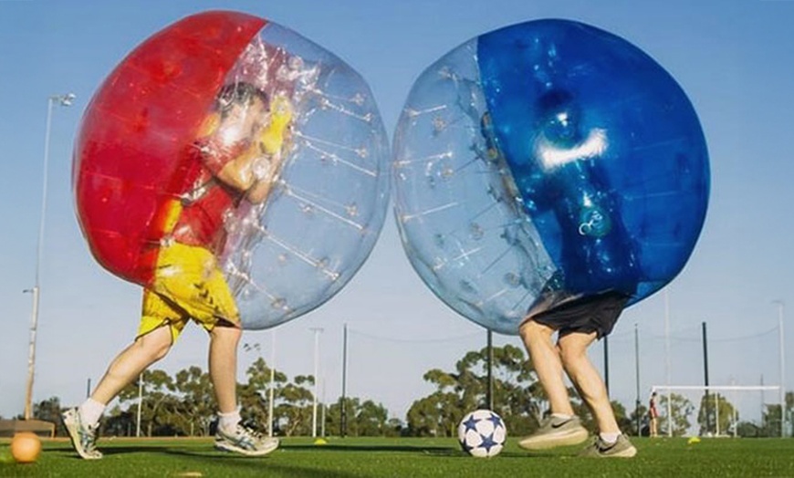 Image 3: Bounce, Roll & Score: Bubble Soccer Game Experience for One or Two
