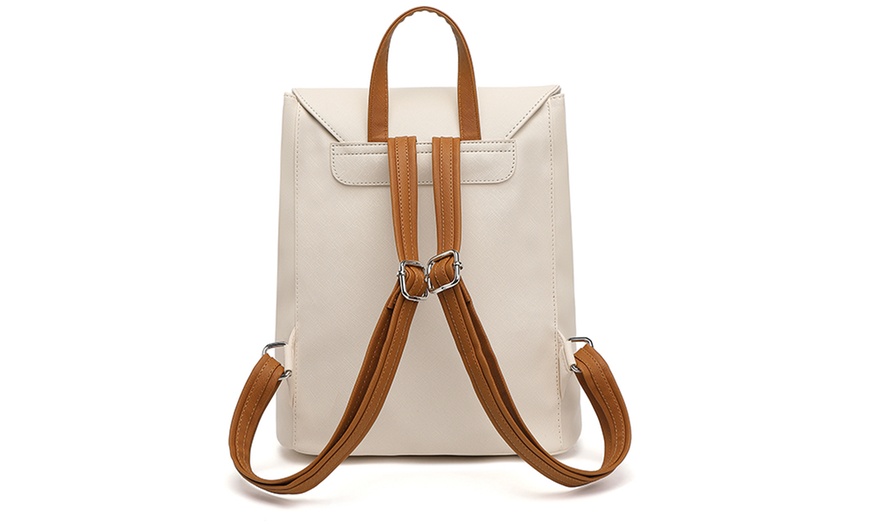 Image 23: MISS LULU Women's Fashion Lightweight Elegant Daily Backpack