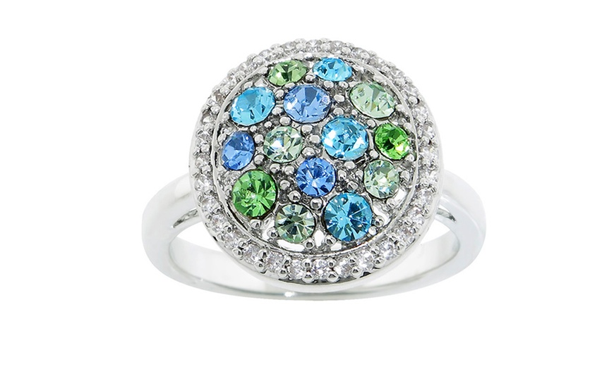 Crystal Color Palette Rings | Groupon Goods