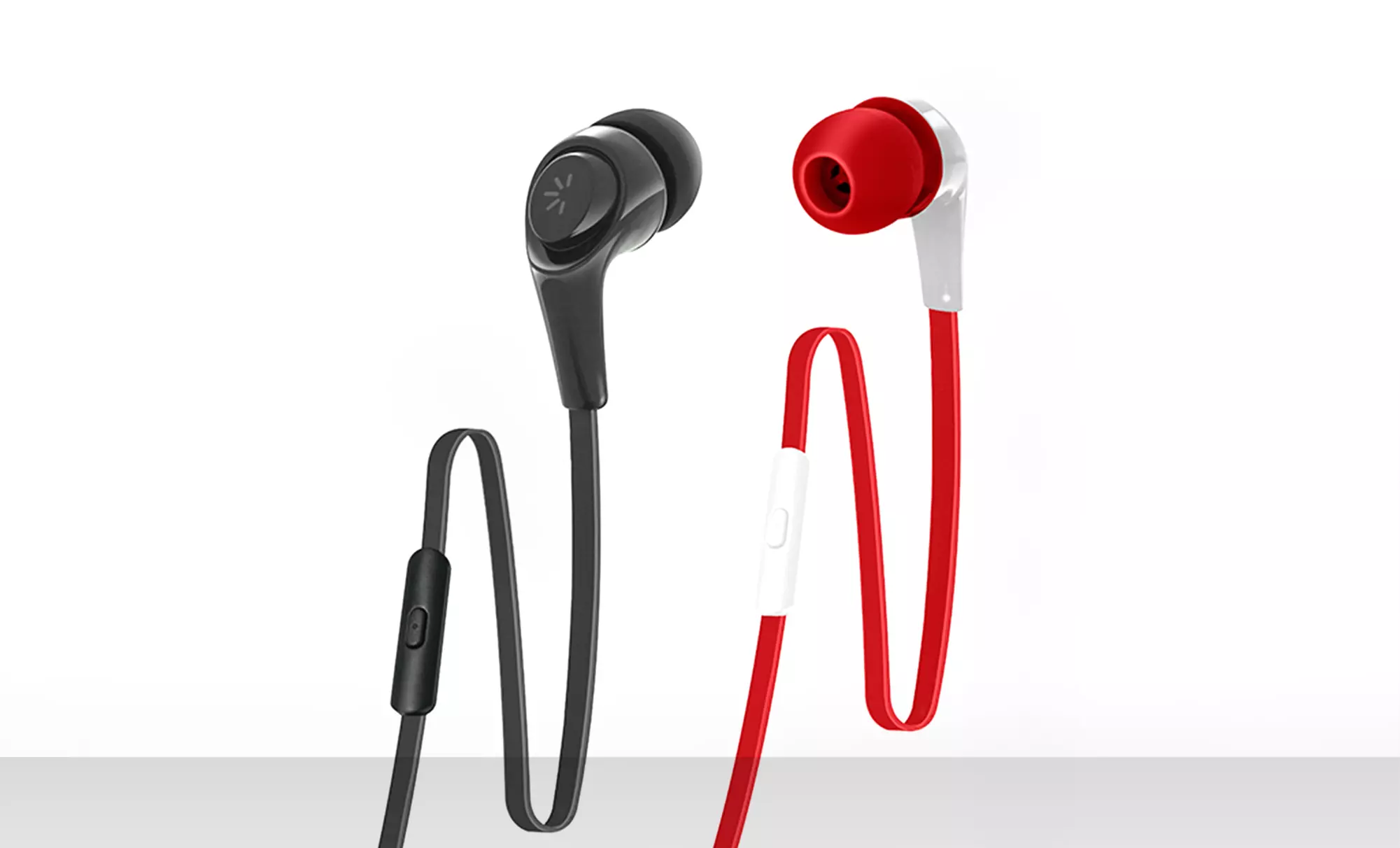 2 Pairs of Case Logic 3.5mm Stereo Earbuds with Universal Mic - Second Medium