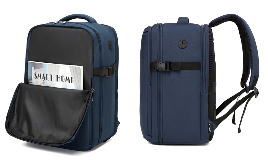 Image 11: Mochila de cabina con ribete rojo