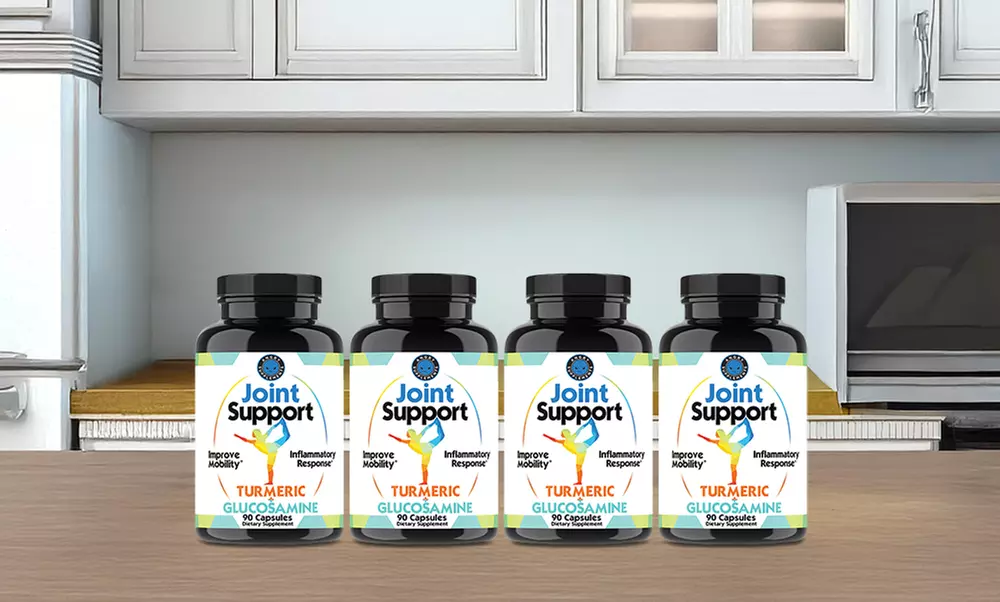 Angry Supplements Joint Support with Turmeric & Glucosamine (90-count)