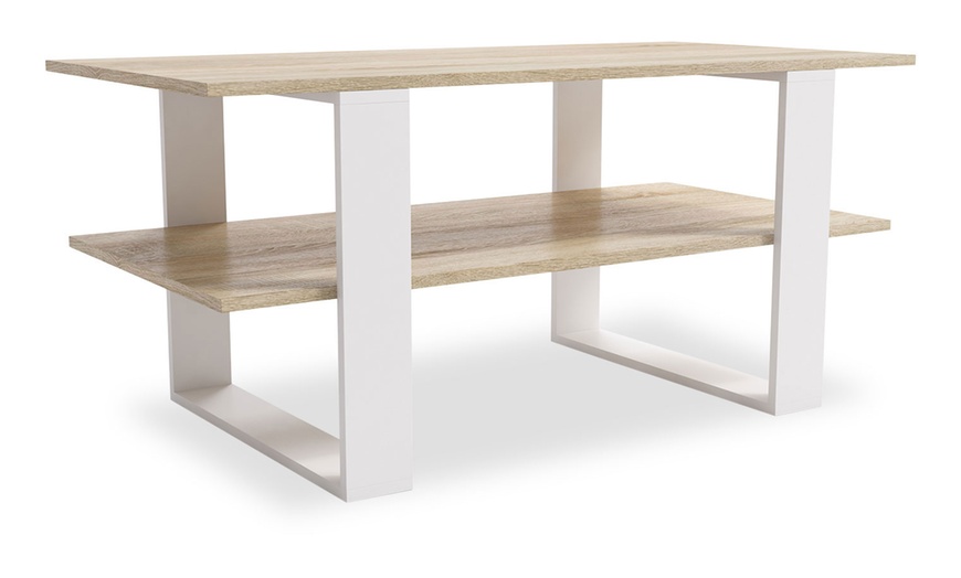 Image 4: Double Layer Coffee Table