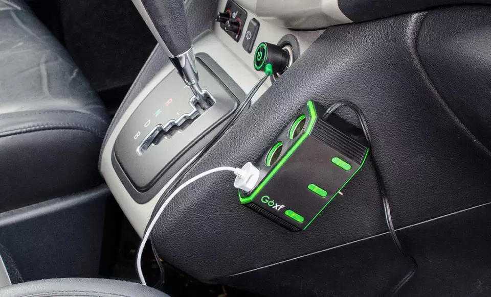 12V Lighted Aluminum Triple-Socket Adapter with USB Port or 12V Triple Socket with Toggle Switches - Primary Image