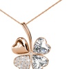 Image 55: Collier à pendentif en forme de trèfle à 4 feuilles ou cœur