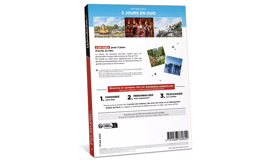 Image 10: 1, 2, ou 3 journées au Puy du Fou avec Wonderbox Connect