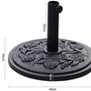 Image 7: Heavy-Duty Umbrella Base for Rotating Parasol in Four Styles