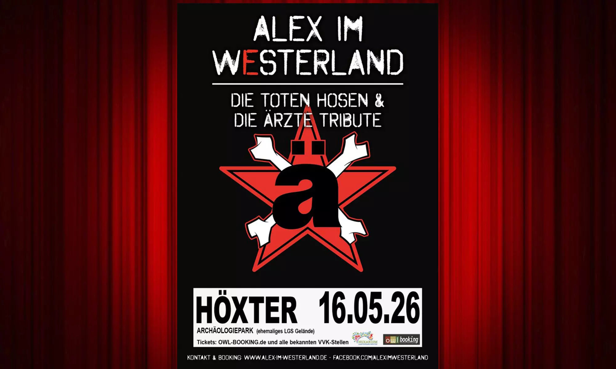 Ticket für „Alex im Westerland – Höxter – Open Air 2026“ am 16. Mai 2026 in Marienmünster (36% sparen) - Primary Image