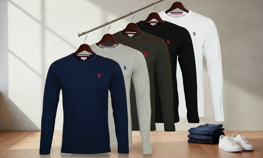 Image 1: Polo à manches longues pour homme de US Polo Assn