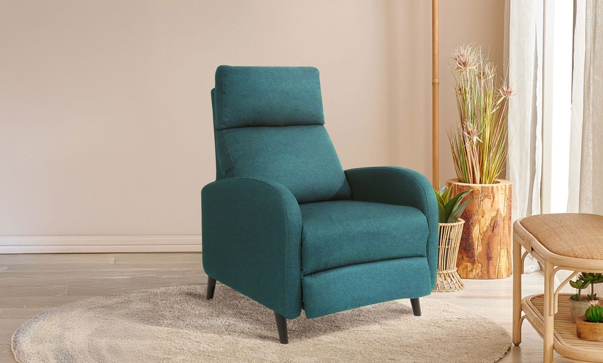 Image 4: Cariz Fabric Recliner Chair