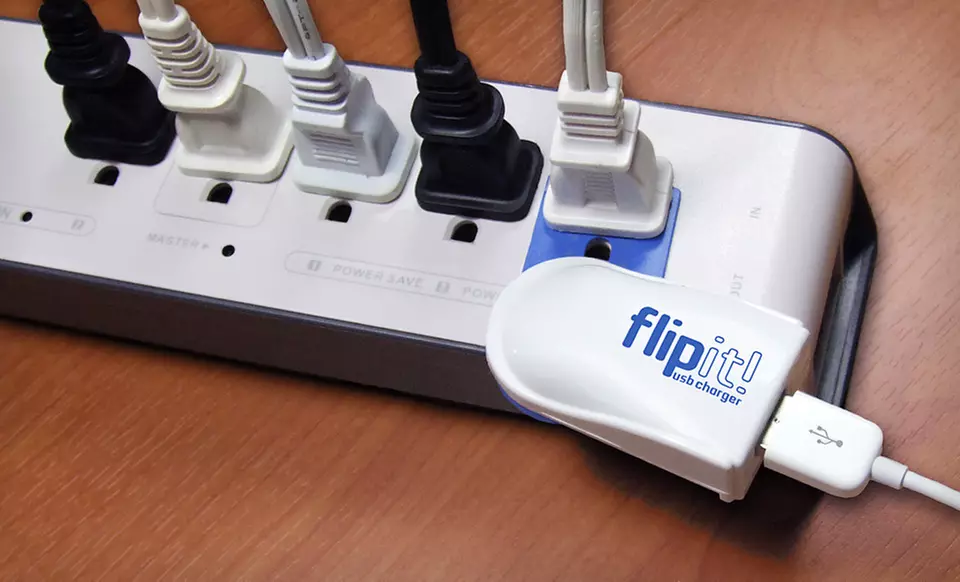 FlipIt! Plugless USB Charger or Travel Surge Protector (Up to 56% Off) - Second Medium