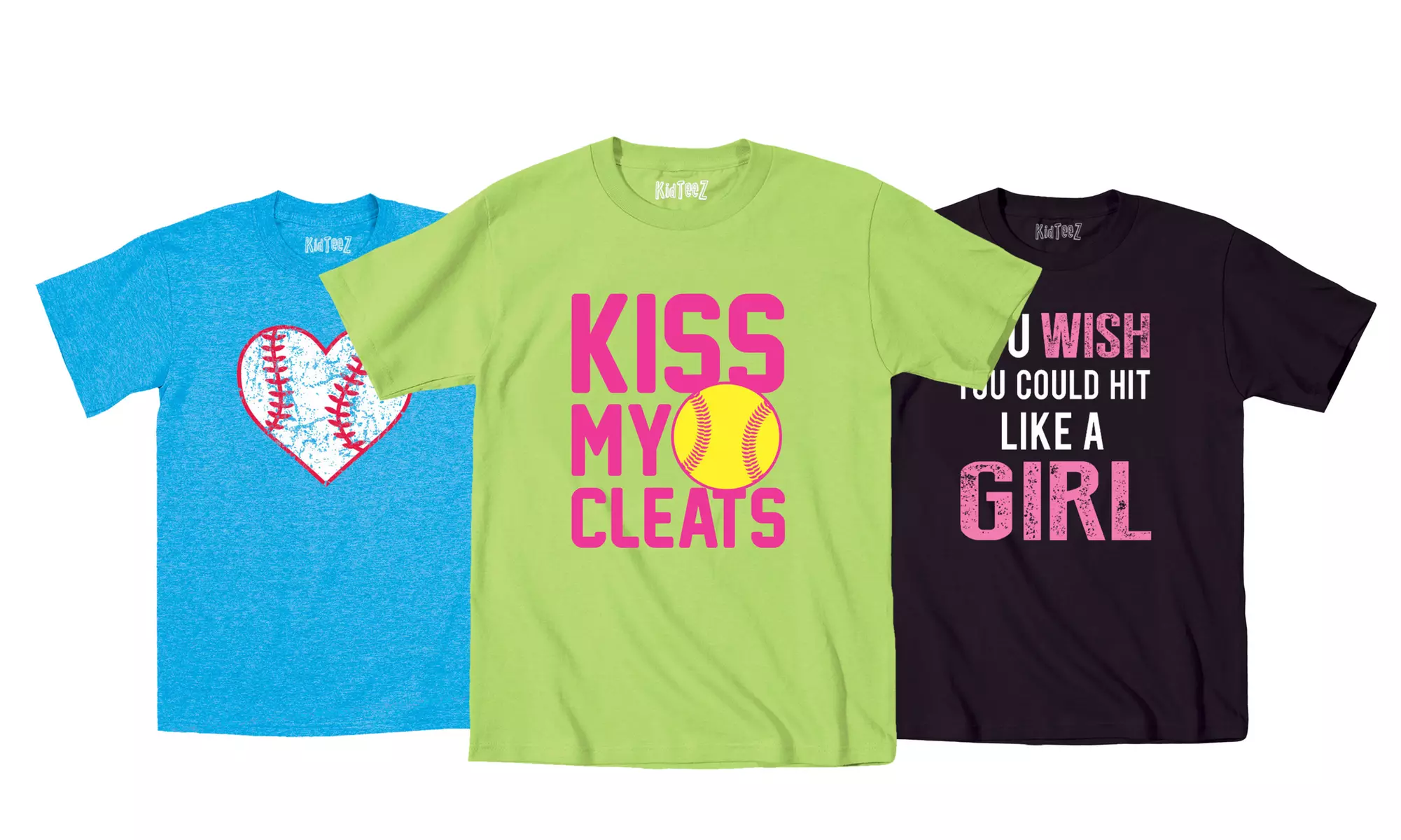 Girls' Baseball and Softball T-shirts - Primary Image