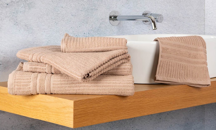 Image 26: 5er-Set Baumwoll-Handtücher
