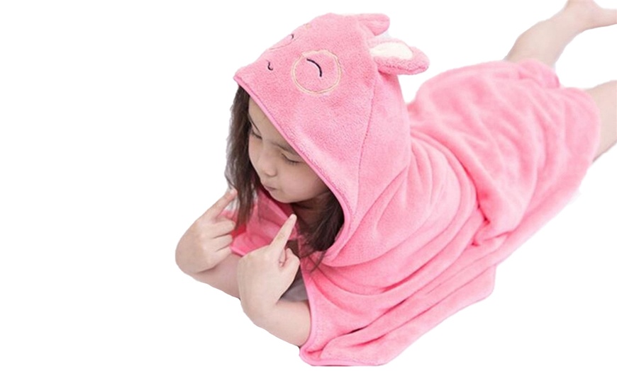 Image 3: Kids' Blanket Towel Hoodie