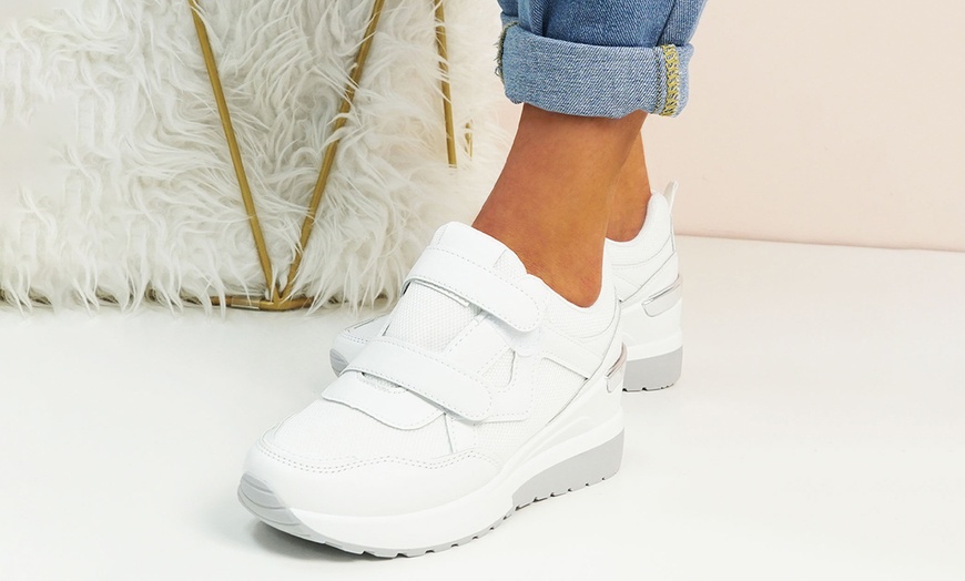 Image 8: Women's Wedge Trainers