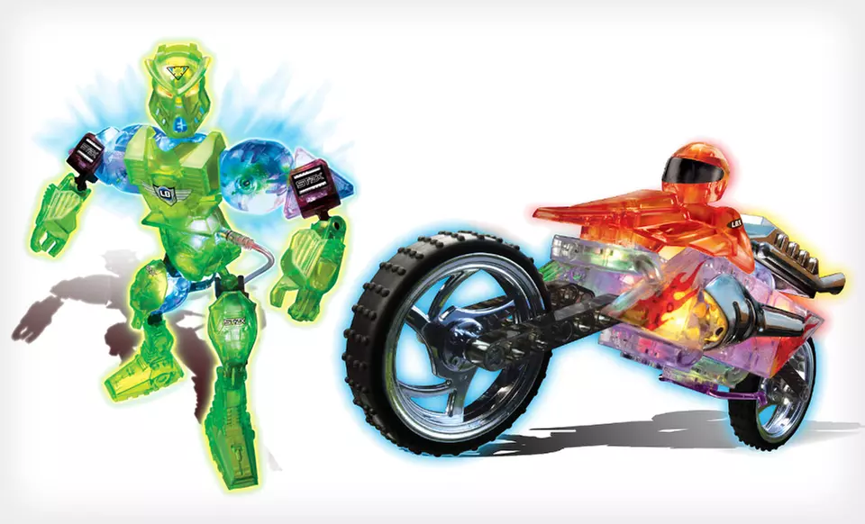 Cra-Z-Art Lite Brix Robot or Motorcycle Building Sets (Up to 60% Off) - Primary Image
