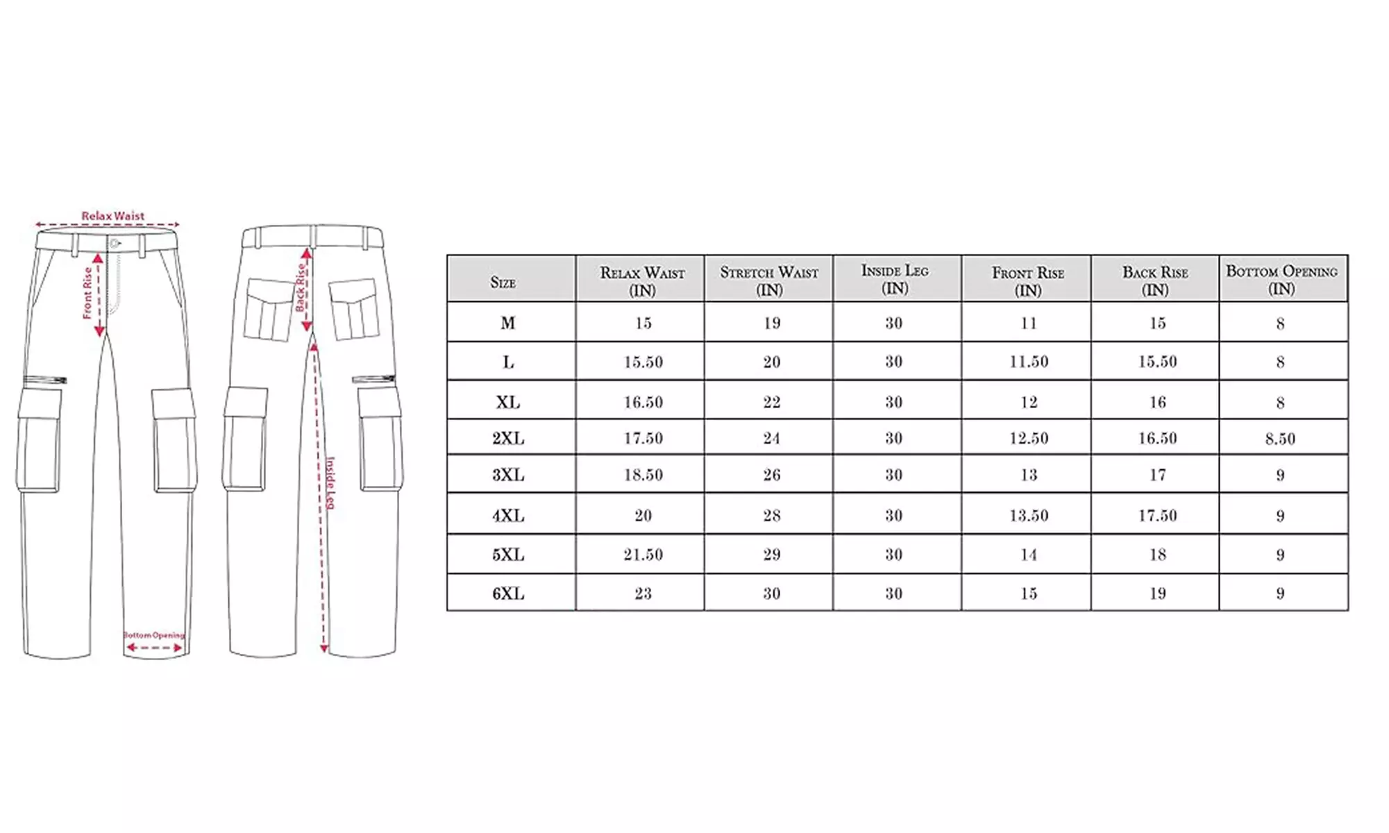 Men’s Cargo Combat Trousers with Multi Pockets