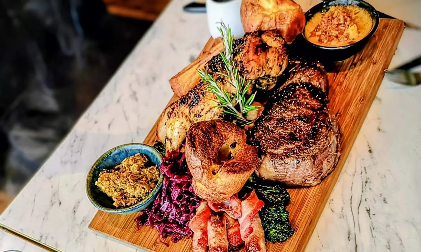 Delight with Sunday Roast with a Drink for One, Two or Four