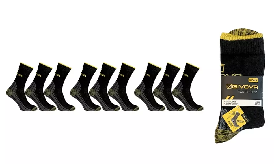 6 o 9 calze protettive da lavoro Givova