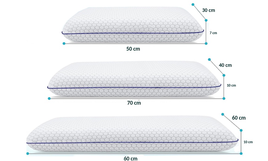 Image 5: Almohada de espuma viscoelástica con funda refrescante, de Sampur