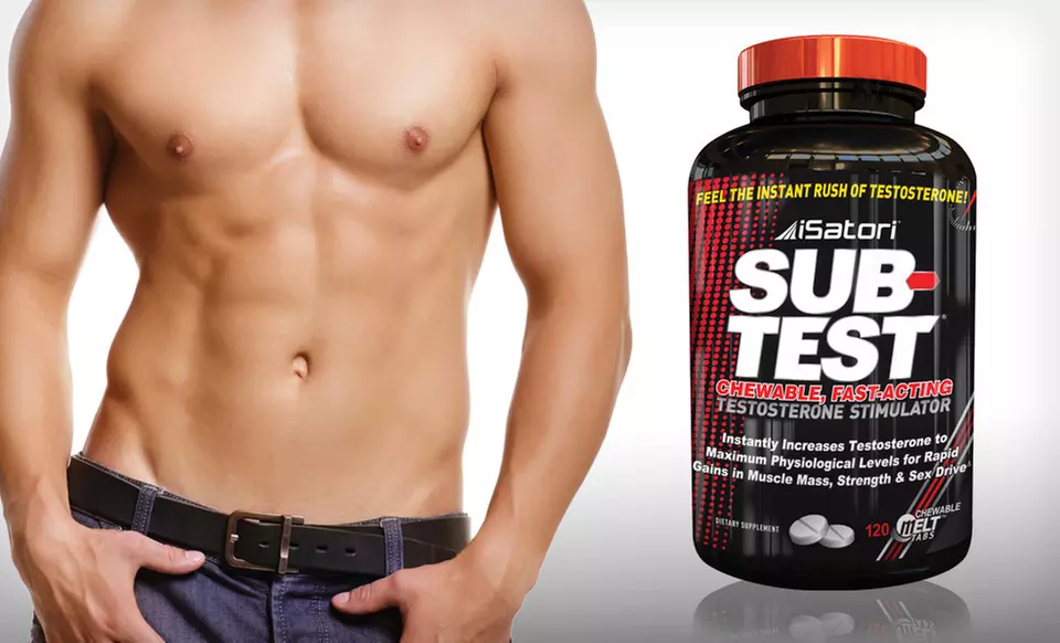 $24.99 for 120 iSatori Sub-Test Chewable Testosterone-Stimulator Tablets ($71.99 List Price). Free Shipping. - Primary Image