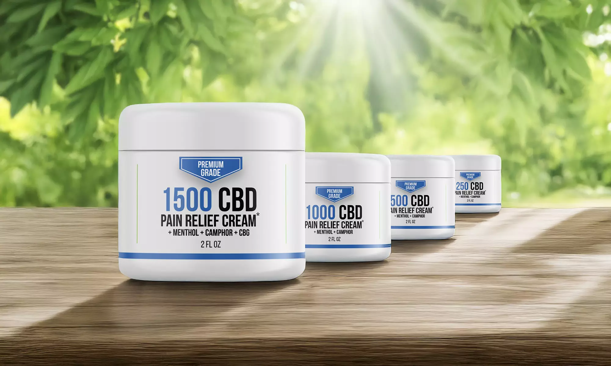 CBD Pain Relief Cream with Menthol from Select Organics (250mg-1500mg)