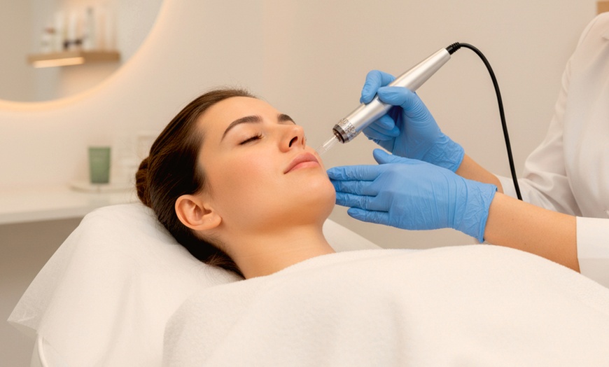 Image 1: Micro-Needling or Dermapen Micro-Needling w/ Hyaluronic Serum with LED