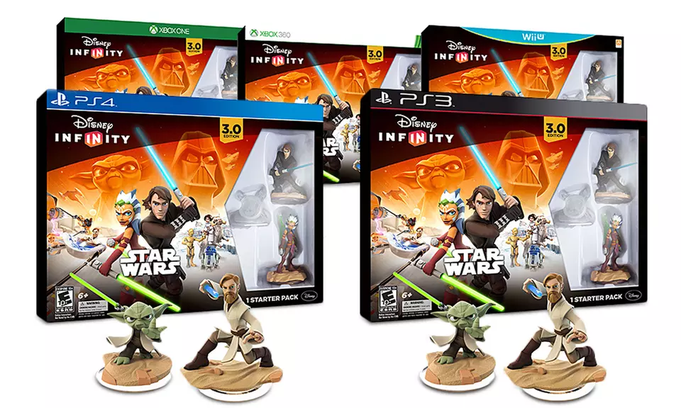 Disney Infinity 3.0 Star Wars Starter Pack and 2 Additional Figures for Xbox One, Xbox 360, PS 3, PS 4, or Wii U - Primary Image