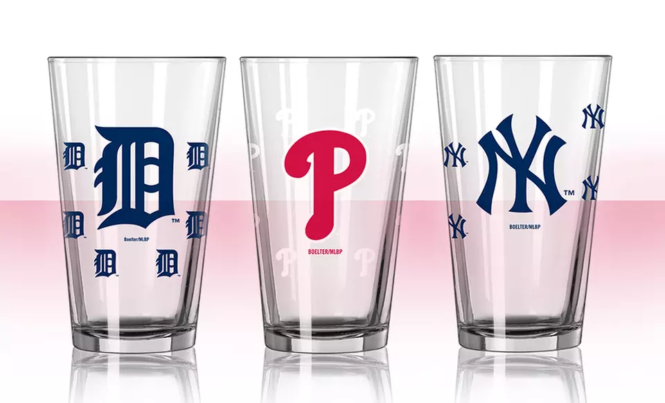 2-Pack of MLB Color-Changing 16oz Pint Glass. Multiple Teams Available. Free Returns. - Primary Image