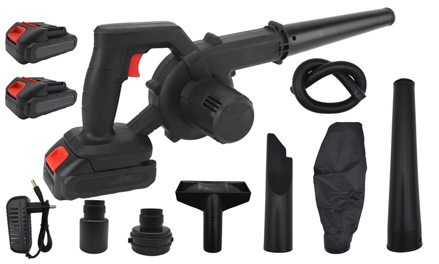 Image 2: Electrische blower en stofzuiger in één