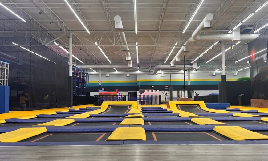 Image 1: Discover iRise Trampoline & Fun Park – Up to 40% Off Unlimited and 60-Minute Jump Passes