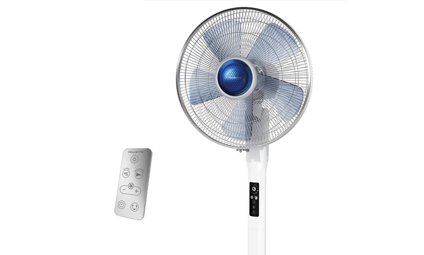 Image 5: Rowenta Oscillating Stand Fan for Home and Office