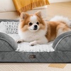 Image 3: Pawz Skylos Orthopaedic Dog Bed with Bolster Support