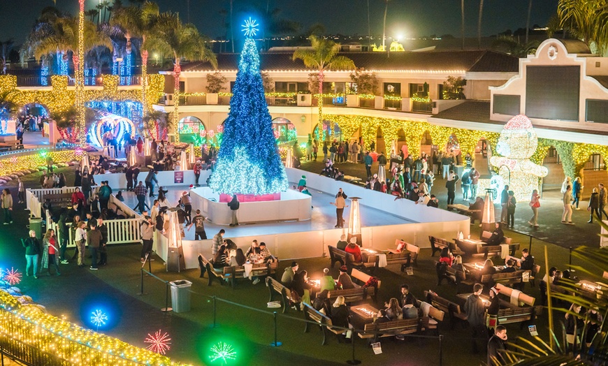 Image 1: Holiday Lights and Wine Walk Adventure for Two at Coastal Christmas