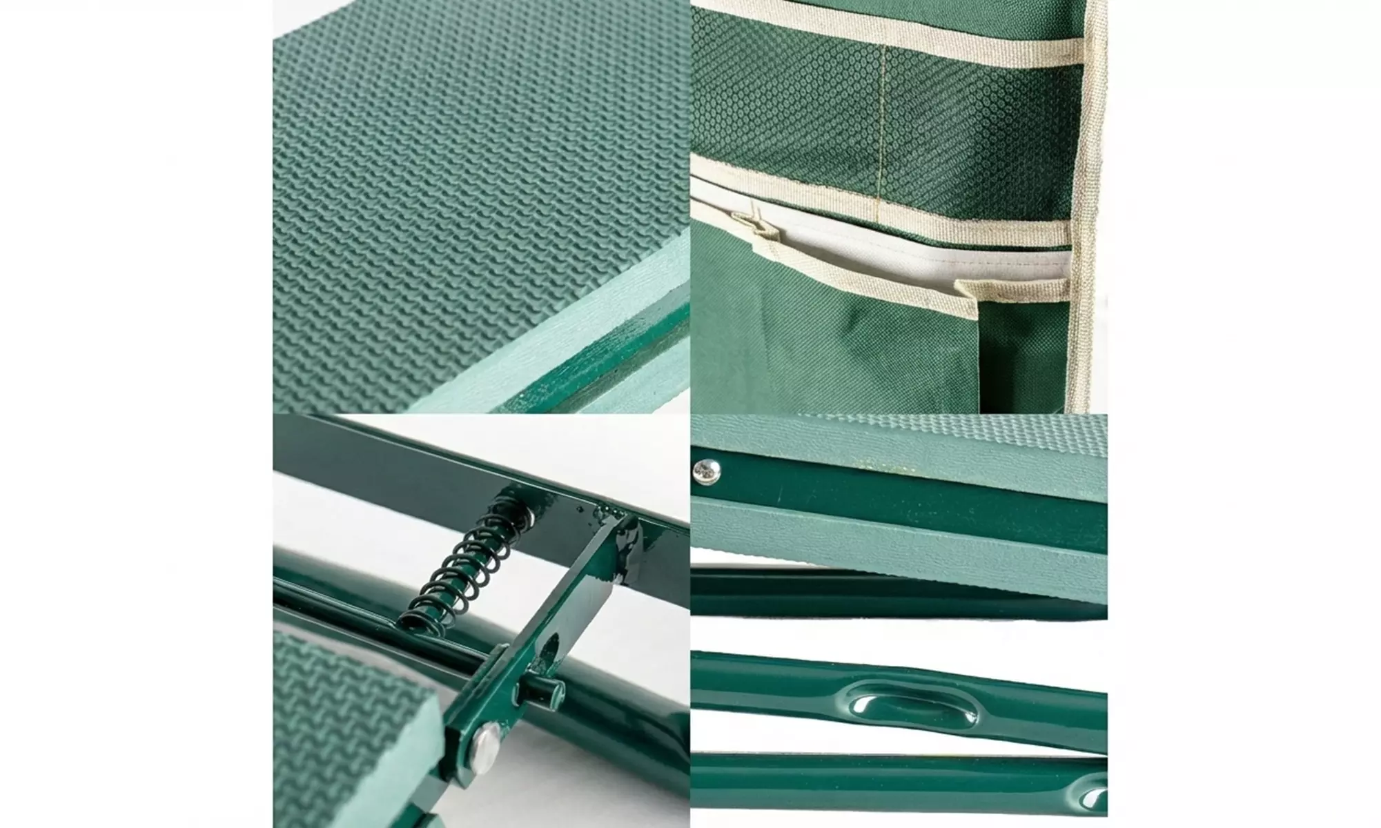 Opvouwbare tuinkniebank met opbergvakken