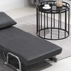 Image 4: HomCom Single Sofa Bed Chair/ Convertible Sleeper Chair
