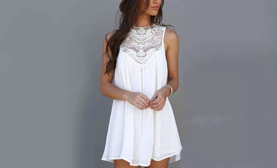 Leo Rosi Women's Hanna Sheer Lace Dress - Primary Image