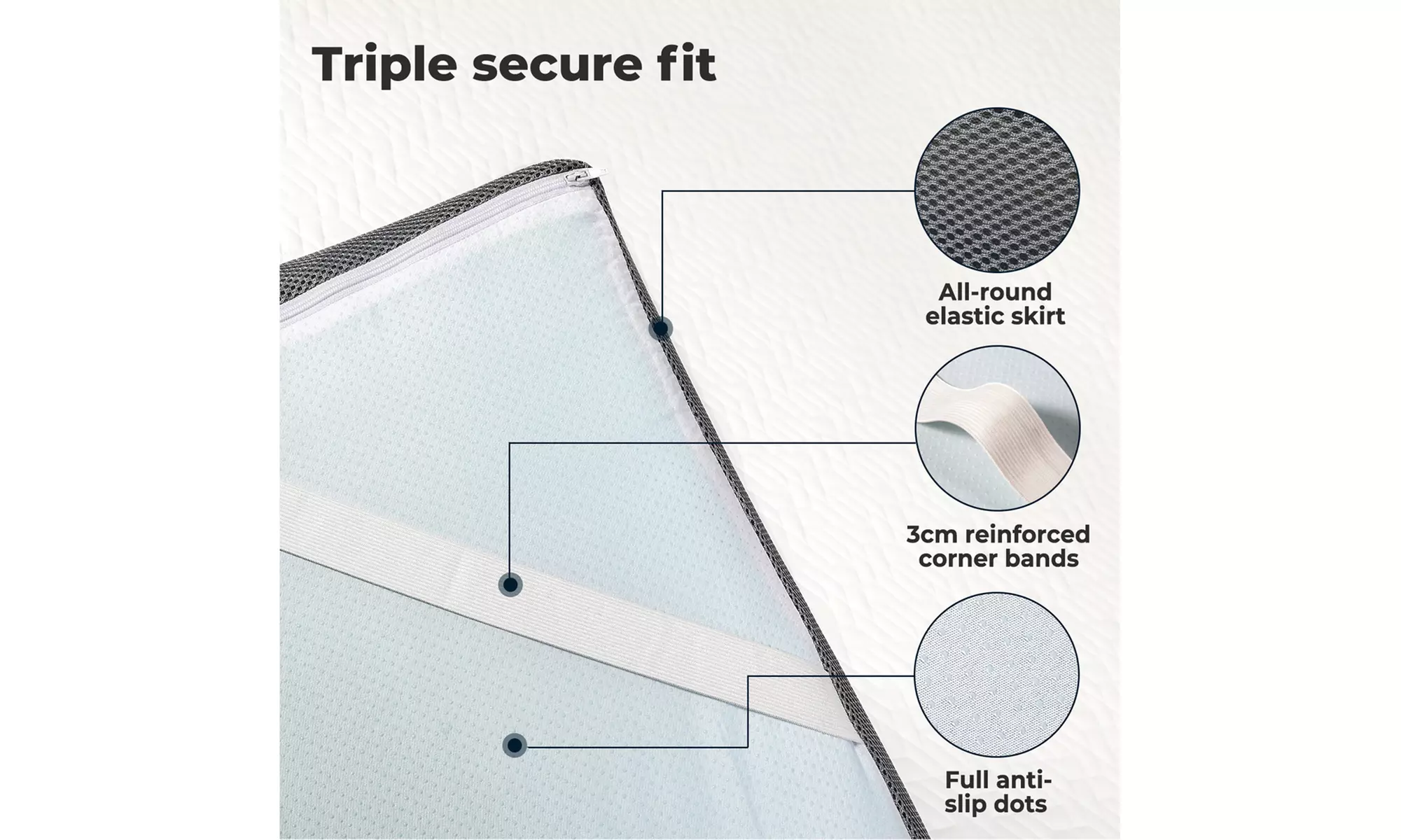 Lavio Memory Foam Mattress Topper Collection