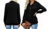 Elings Women Quilted Zip Up Pockets Lightweight Sweatshirt Jacket (S-XL)