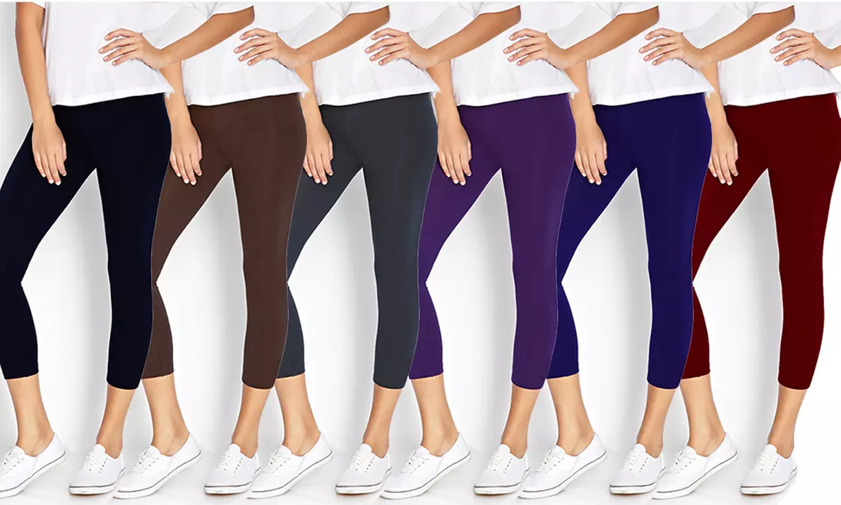 Women's Capri Leggings (6-Pack) - Primary Image