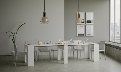 Consolle allungabile Basic Made in Italy disponibile in 2 modelli e 2 colori