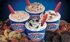 Blizzards, Smoothies, Ice Cream Cakes, Food, and Drinks at Dairy Queen Cotswold (Half Off). Two Options Available.