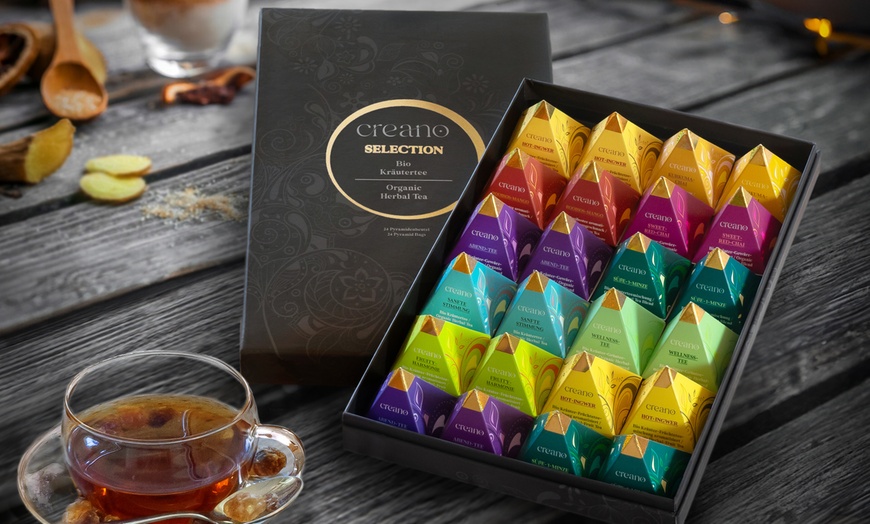 Image 5: Creano Geschenk-Box „Kräuter-Gewürz-Tee“ Pyramiden (bis zu 1,17€/Stk.)
