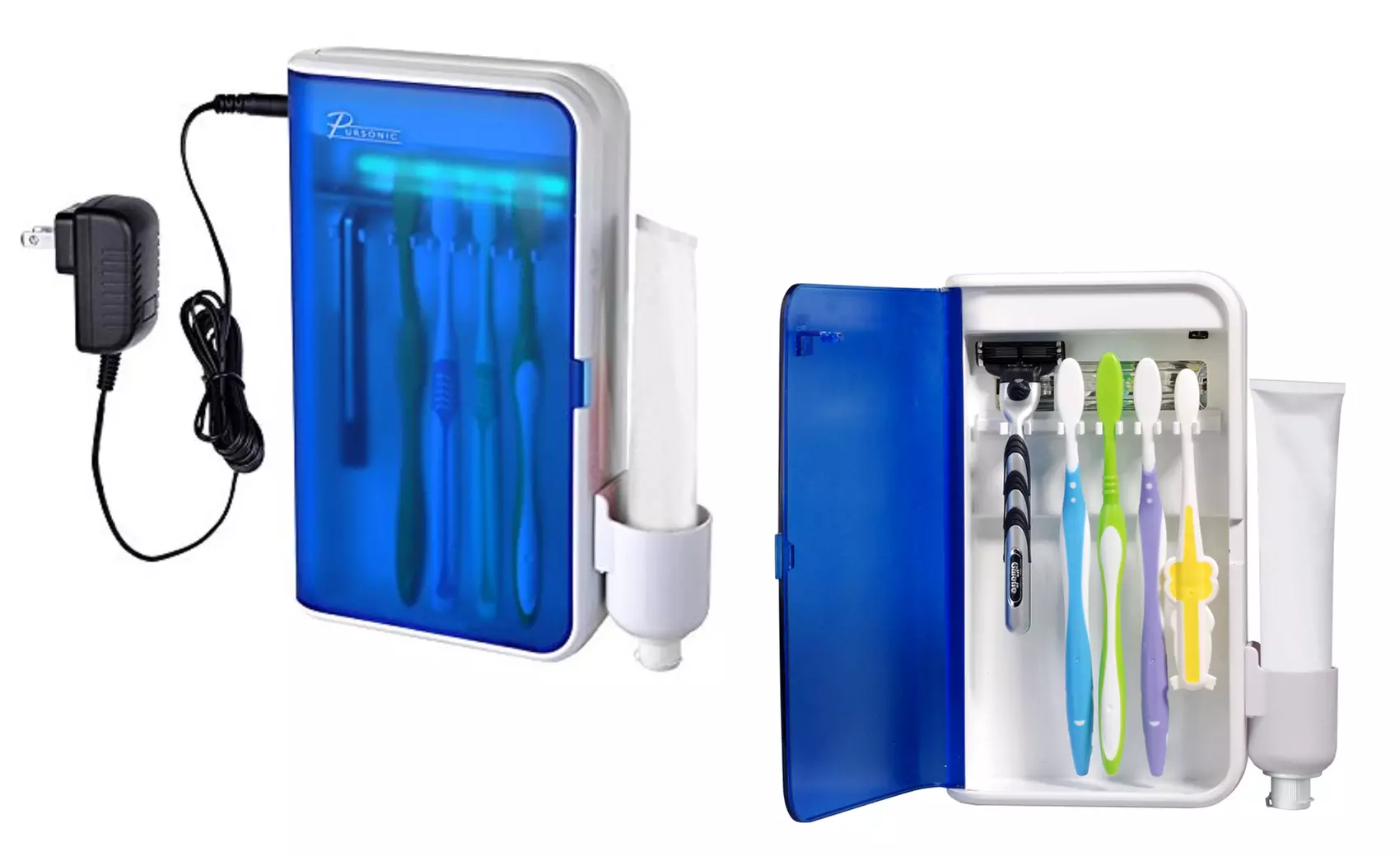 Pursonic S20 UV Ultraviolet Family Toothbrush Sanitizer with AC Adapter - Primary Image